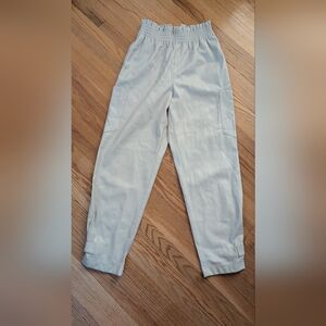 Zara Beige Elastic Waist Pants